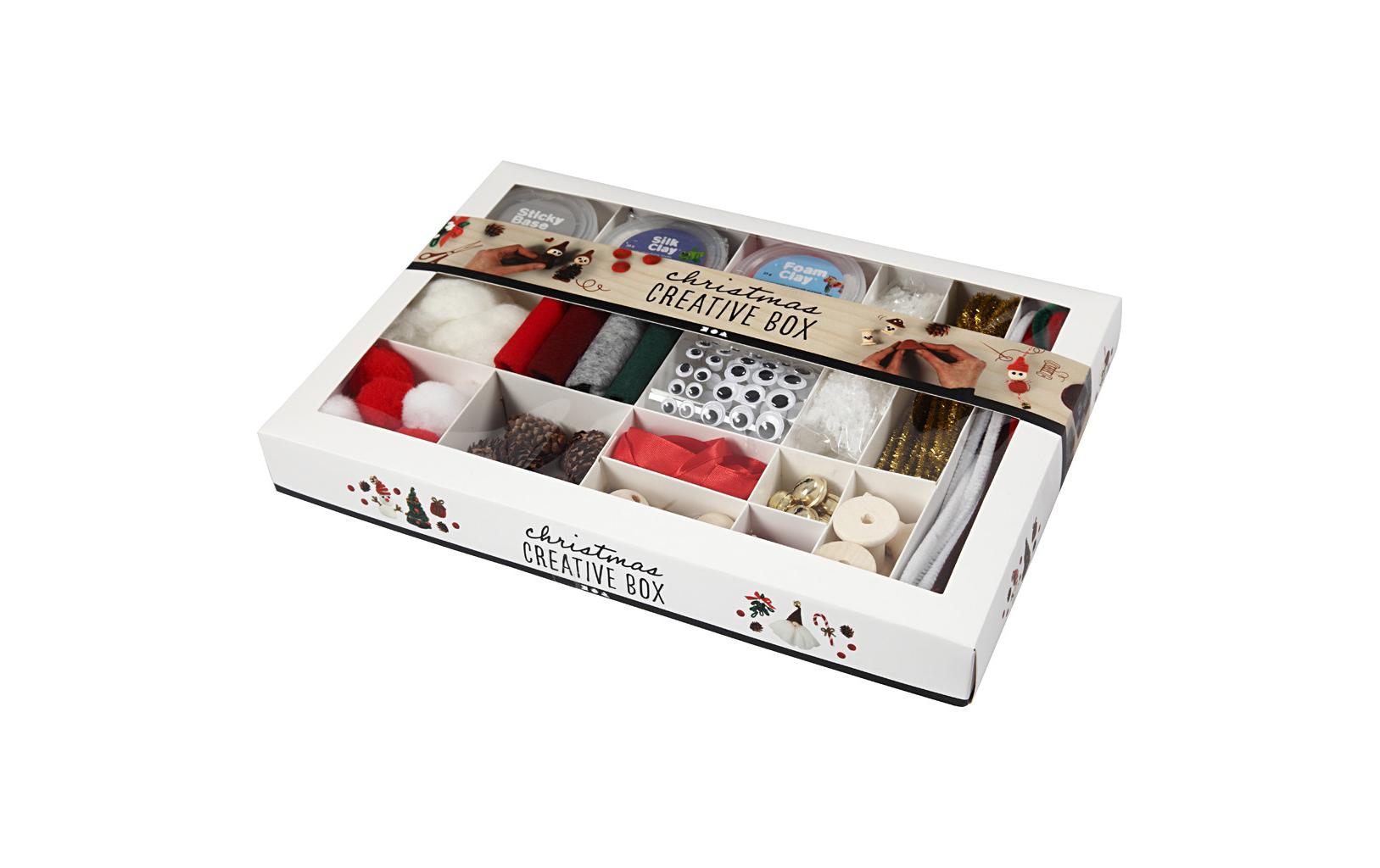 Creativ Company Bastelset Weihnachtsdeko – 16-teilig – Mehrfarbig