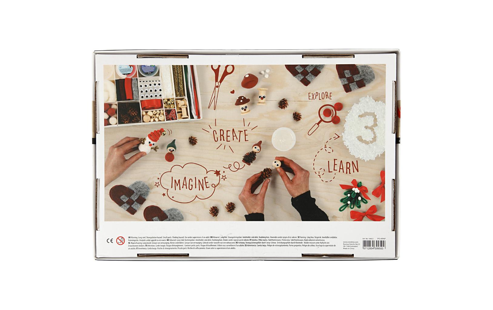 Creativ Company Bastelset Weihnachtsdeko – 16-teilig – Mehrfarbig