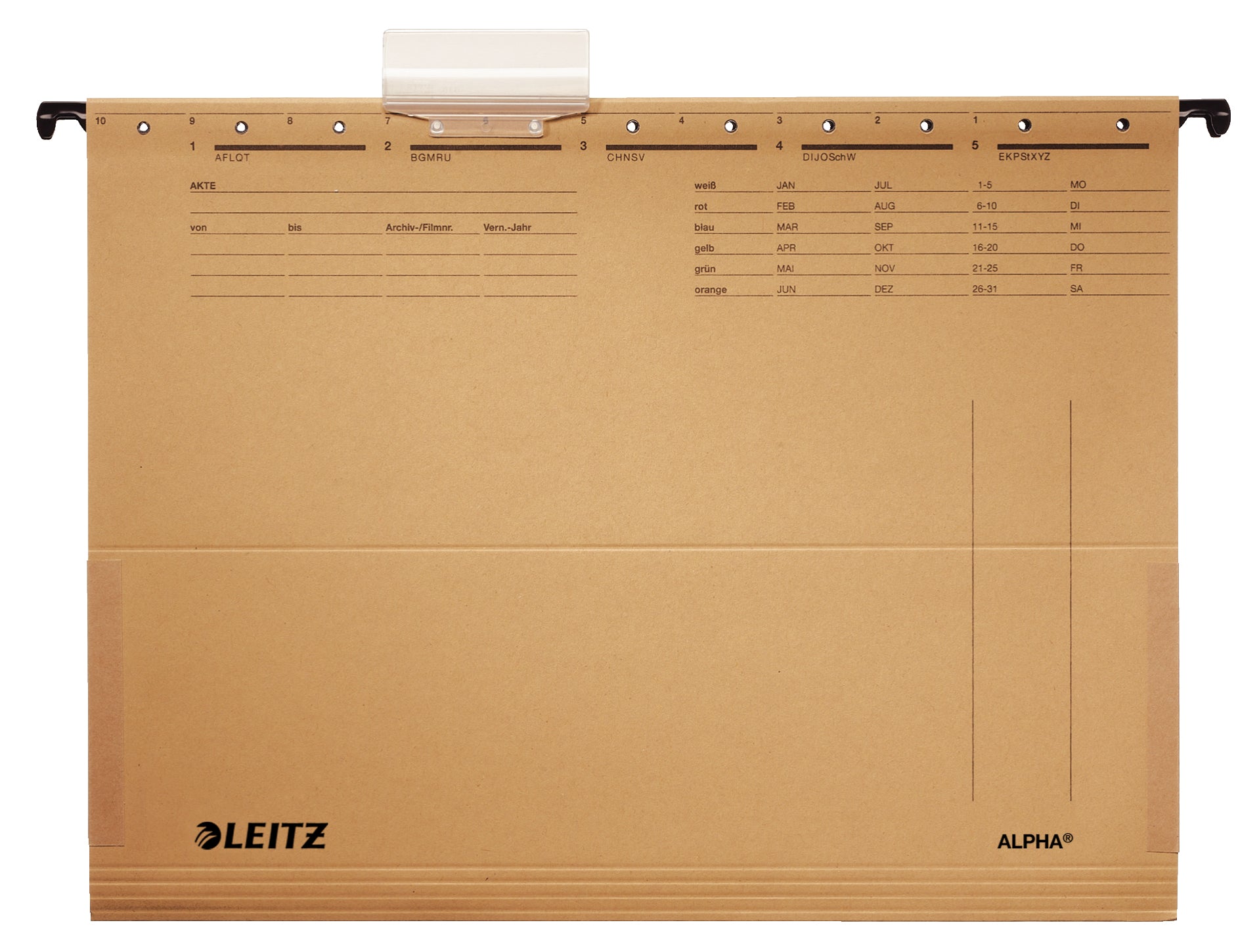 Leitz Hängeordner für A4 – Karton, Braun, 348 × 260 mm
