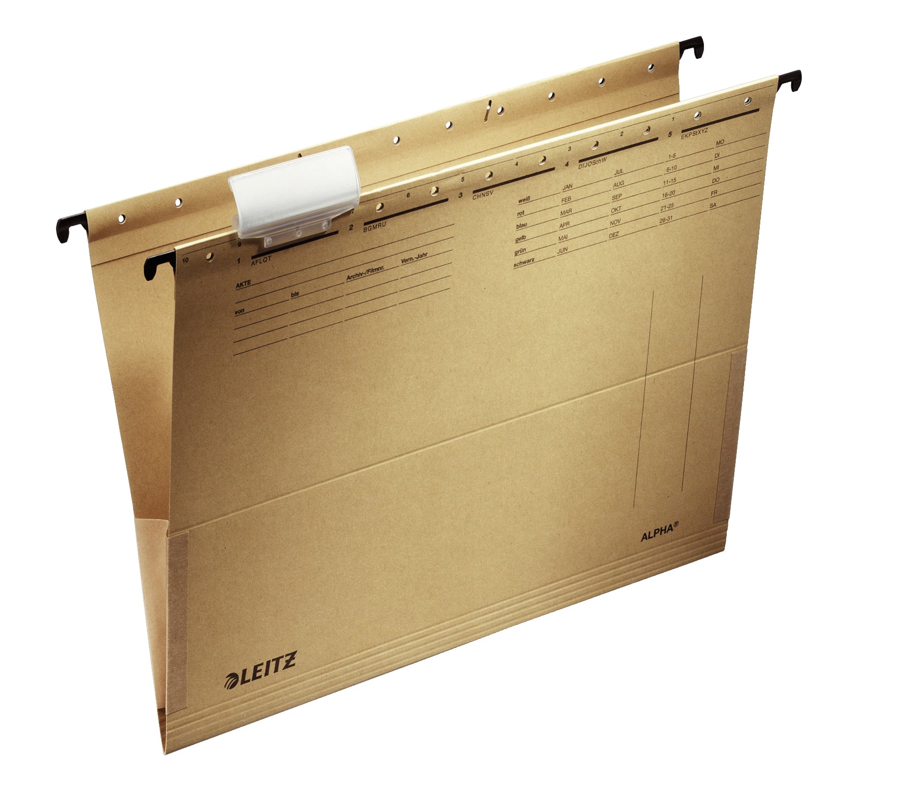 Leitz Hängeordner für A4 – Karton, Braun, 348 × 260 mm