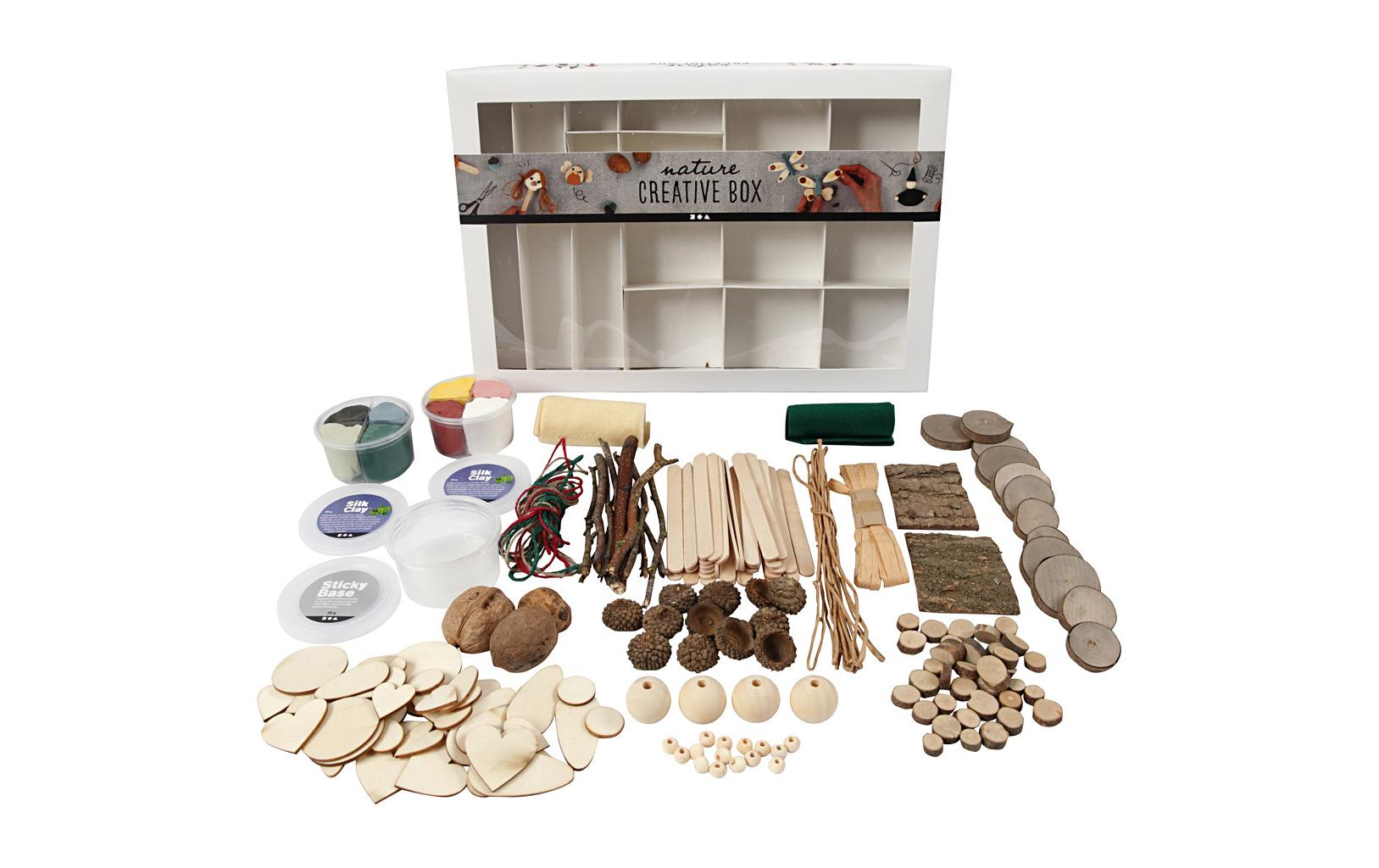 Creativ Company Kreativbox Holz (Birke) – 16-teilig