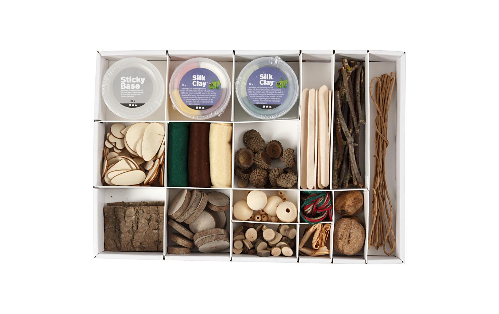 Creativ Company Kreativbox Holz (Birke) – 16-teilig