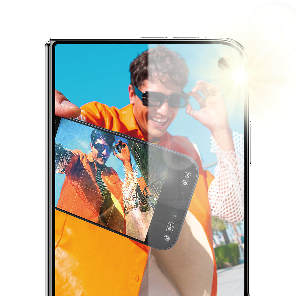 PanzerGlass Displayschutz (Panzerglas), Antireflex – für iPhone Duo
