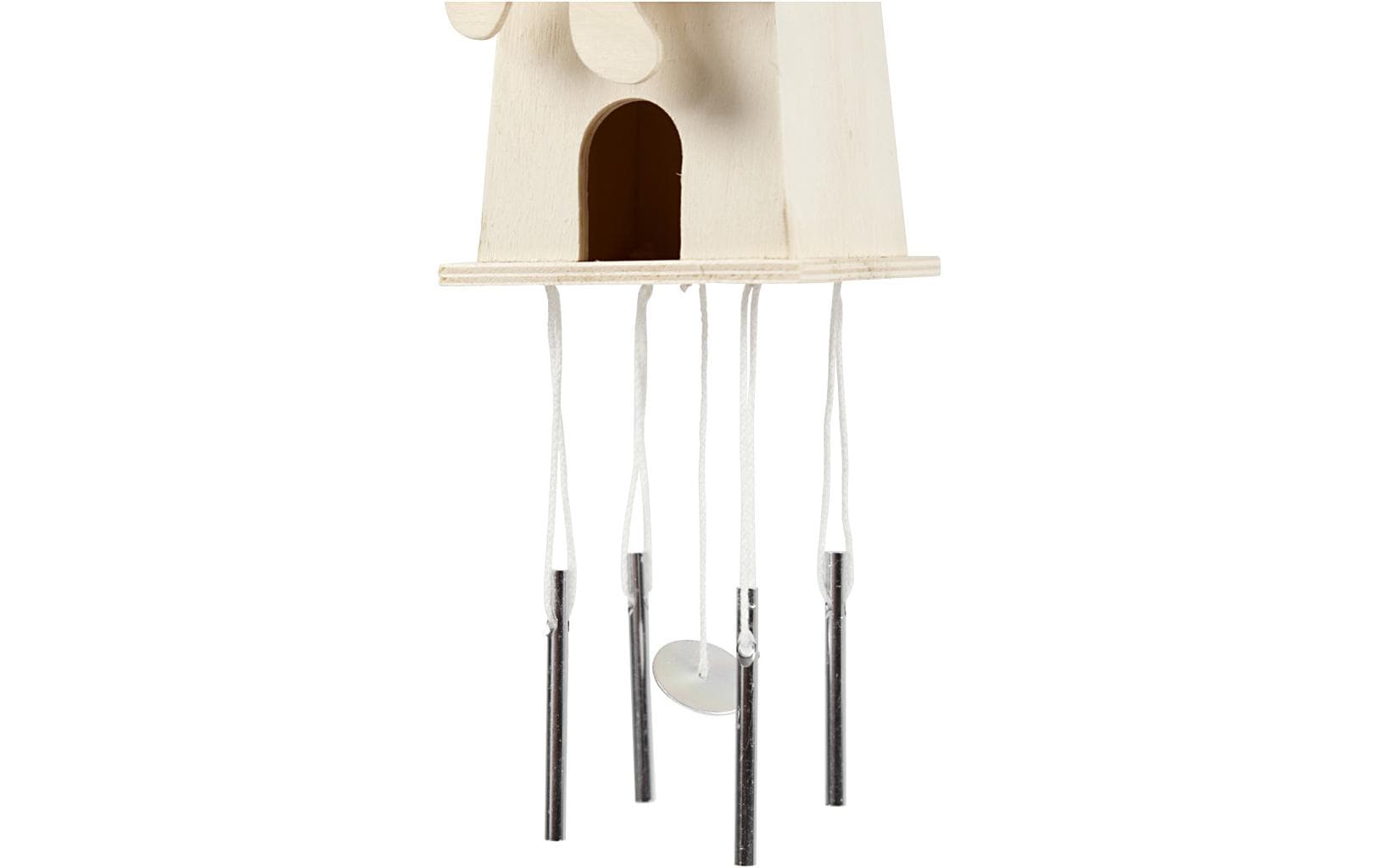 Creativ Company Windspiel – Ø 7 × 12 cm – Holz, mehrfarbig