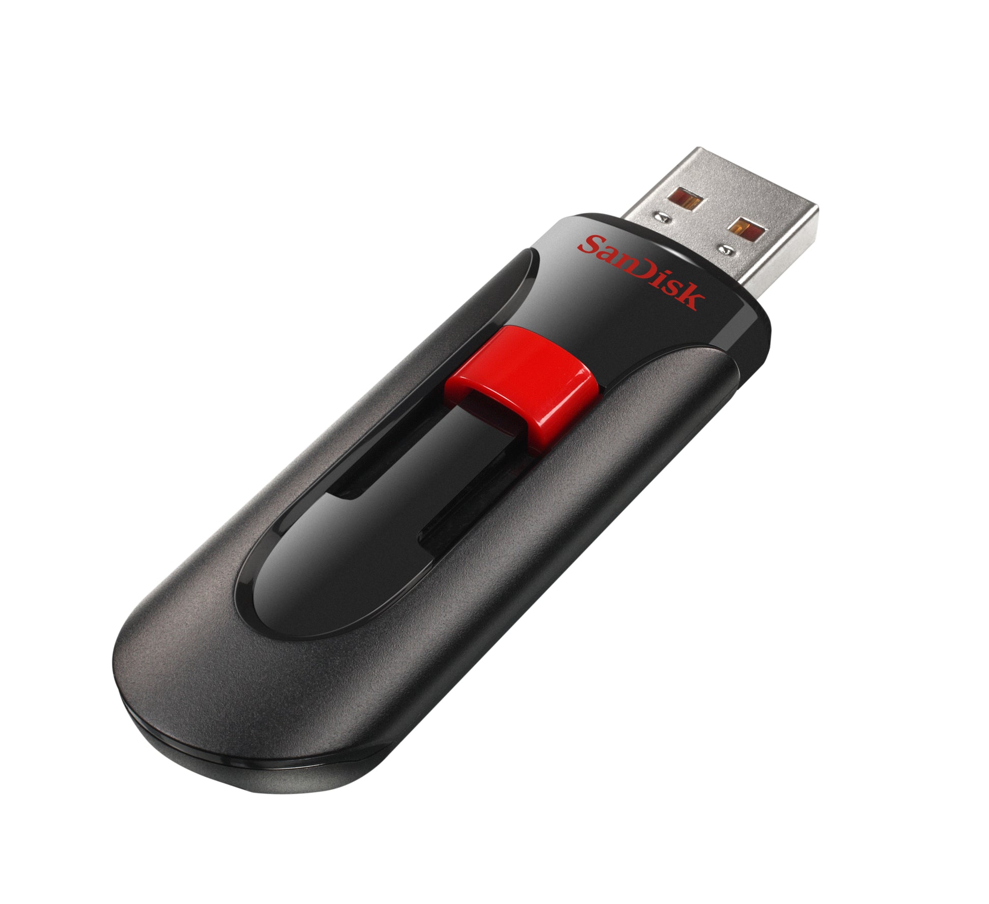 SanDisk Cruzer Glide – 256 GB USB-Stick, USB-A, USB 2.0, schwarz/rot
