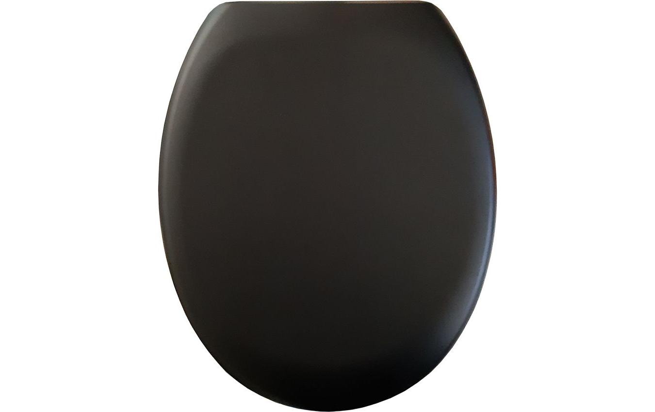 Diaqua WC-Sitz – Duroplast, schwarz matt, mit Deckel, Soft-Close, 37,1 × 45,3 cm