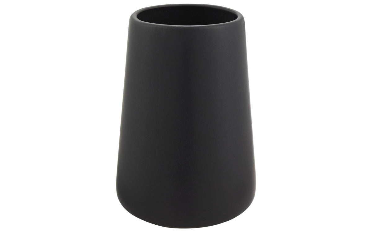 Diaqua Zahnbürstenhalter Yuma – Keramik, Ø8,2×11,8 cm, Schwarz