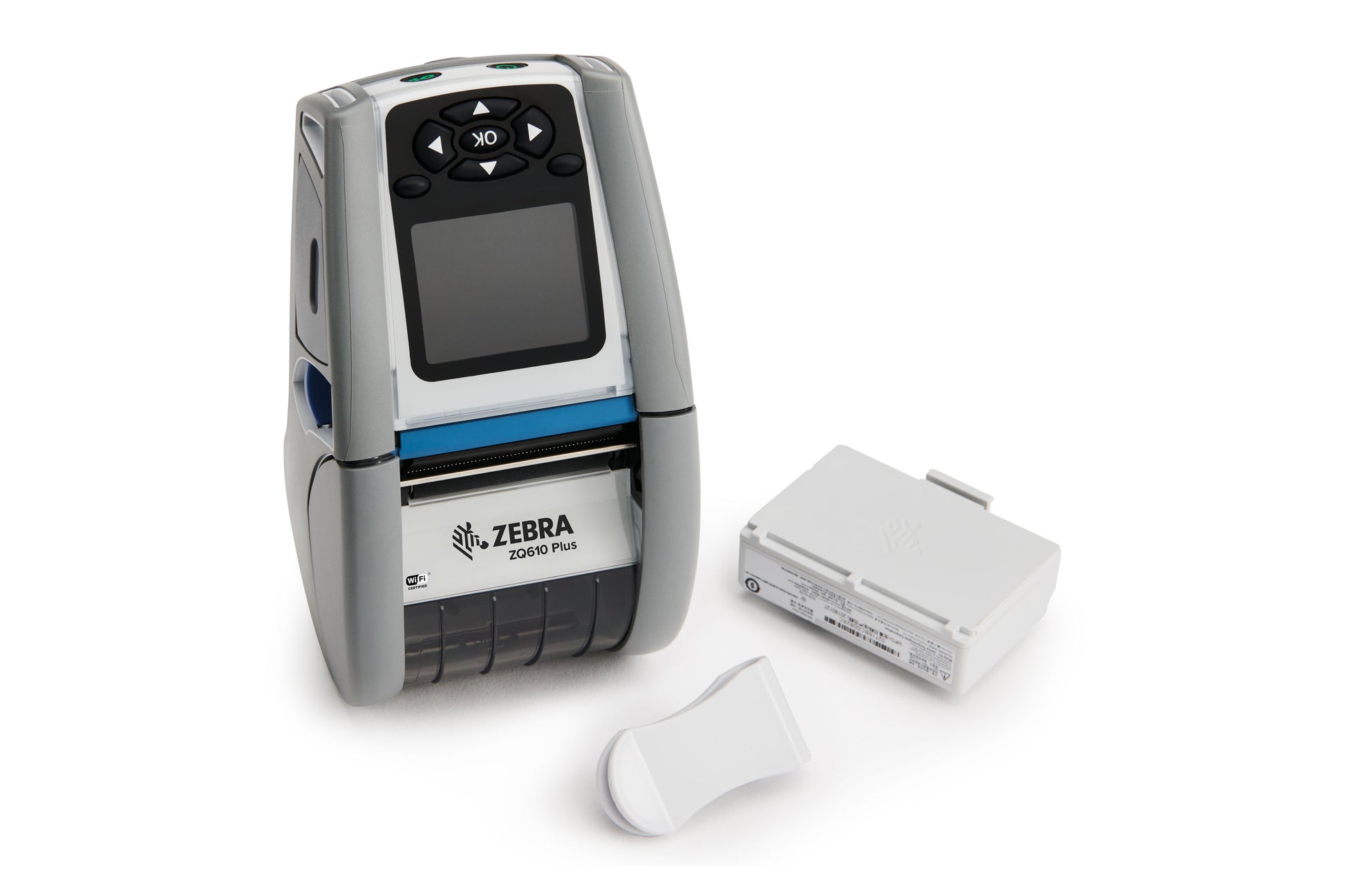 Zebra ZQ610 Plus – Mobiler Handdrucker, Thermodirekt, 203 × 203 dpi, USB, Bluetooth, für Etiketten bis 48 mm