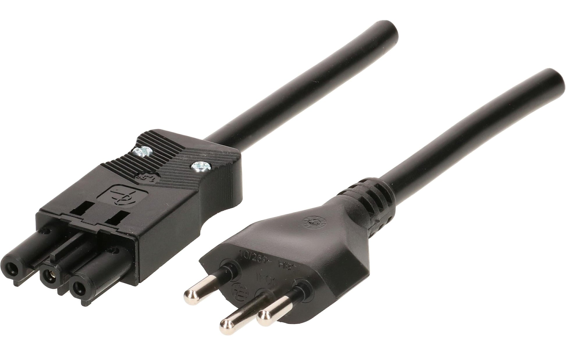 Max Hauri AG Max Hauri Netzkabel – T12–GST18I3, 3 m, 10 A, schwarz