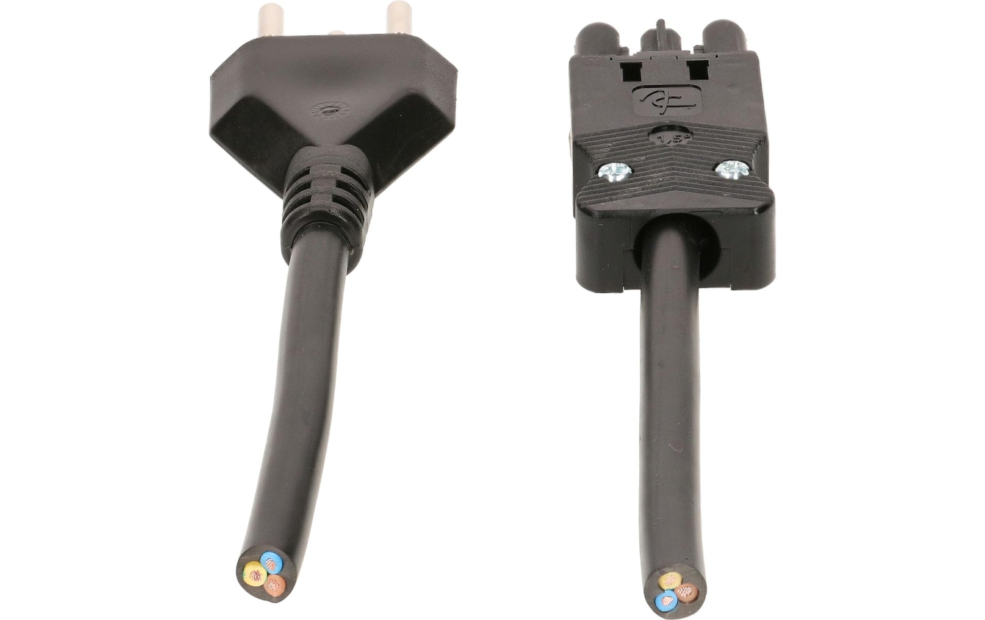 Max Hauri AG Netzkabel, T12 auf GST18I3, montiert, 230 V, 5 m, Schwarz, 139973