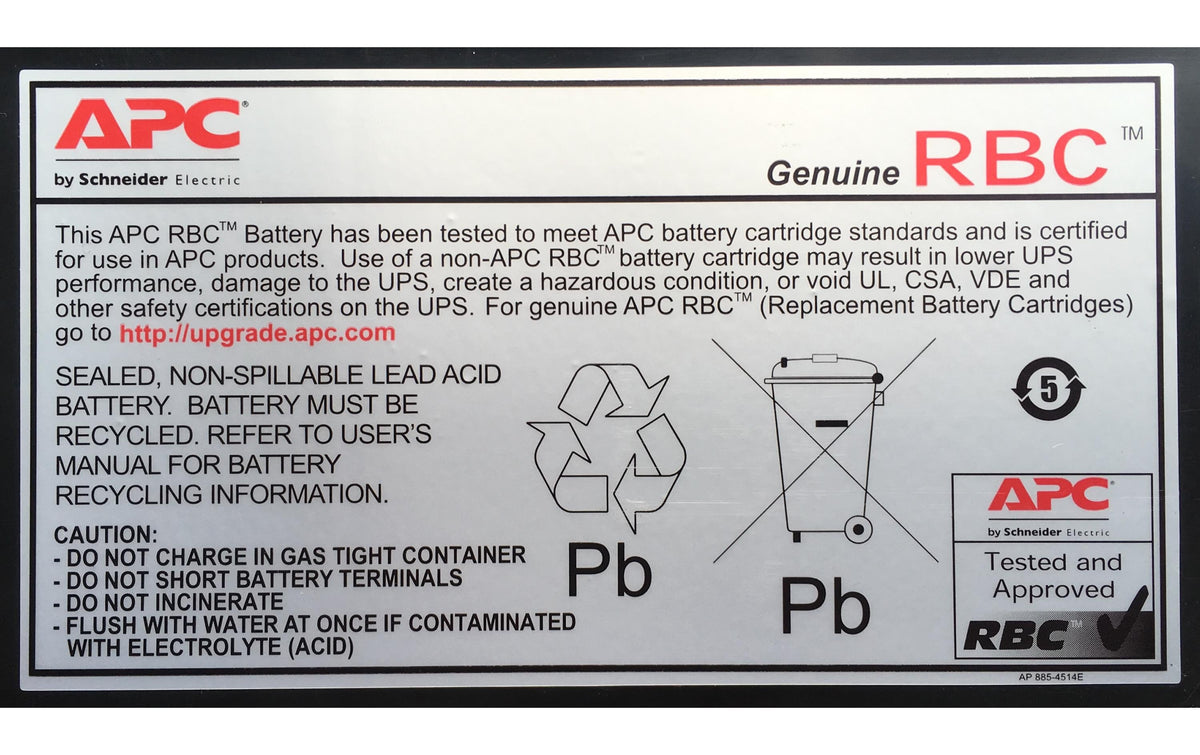 APC Ersatzbatterie Nr. 118, Blei (VRLA) – 1 Stk.