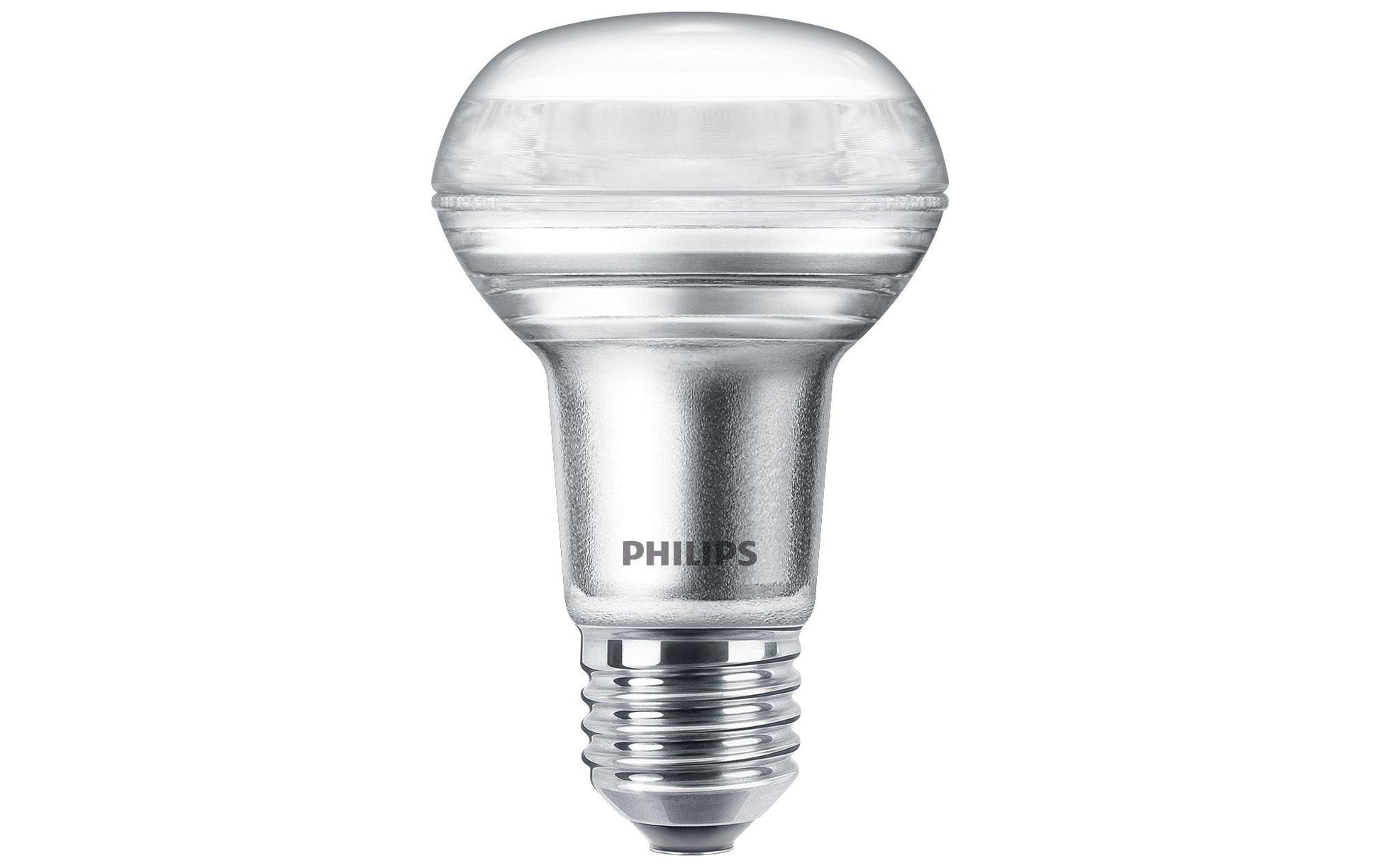 Philips by Signify Philips LED-Leuchtmittel Reflektor R63 E27 – Warmweiss 2700 K, 345 lm, 4,5 W, 36° – 1 Stk. – Klar, Glas