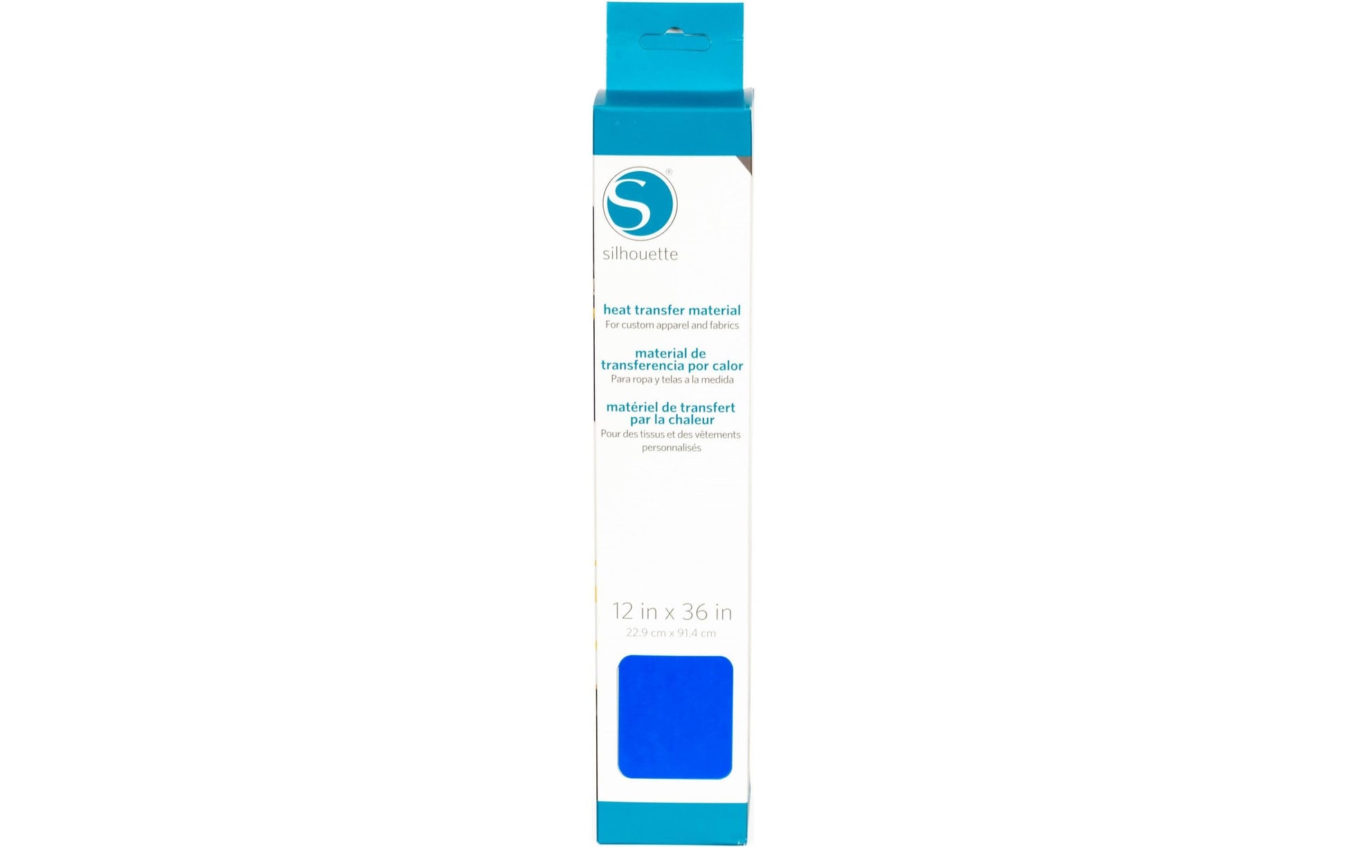 Silhouette Aufbügelfolie (HTV), Flex, Neonblau, 30,5 × 91,4 cm, 1 Rolle, HEAT-12SM-NBLU