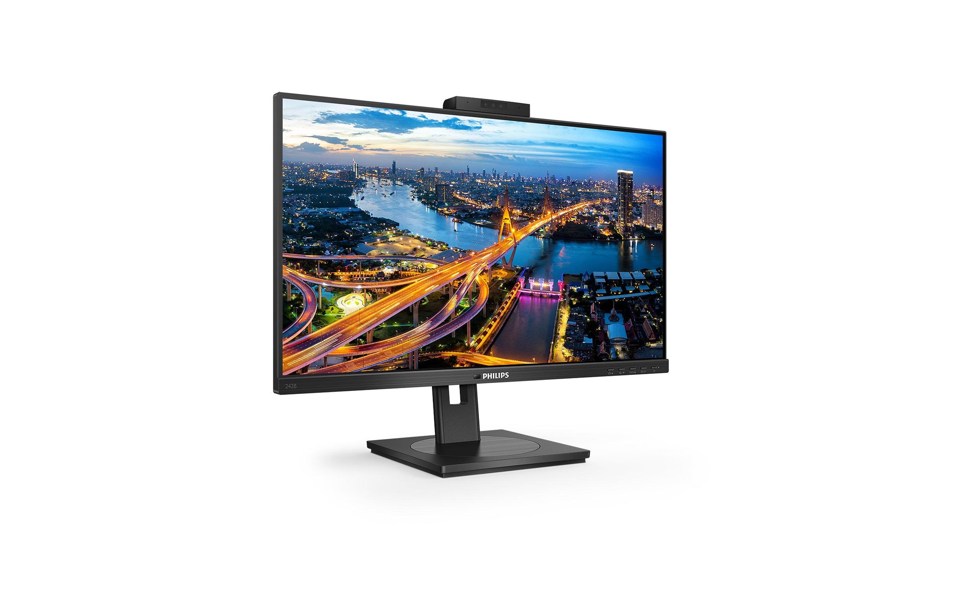 Philips 242B1H/00 – Monitor, 23,8", 250 cd/m², Webcam, Lautsprecher, Adaptive Sync, VESA 100 × 100, Schwarz