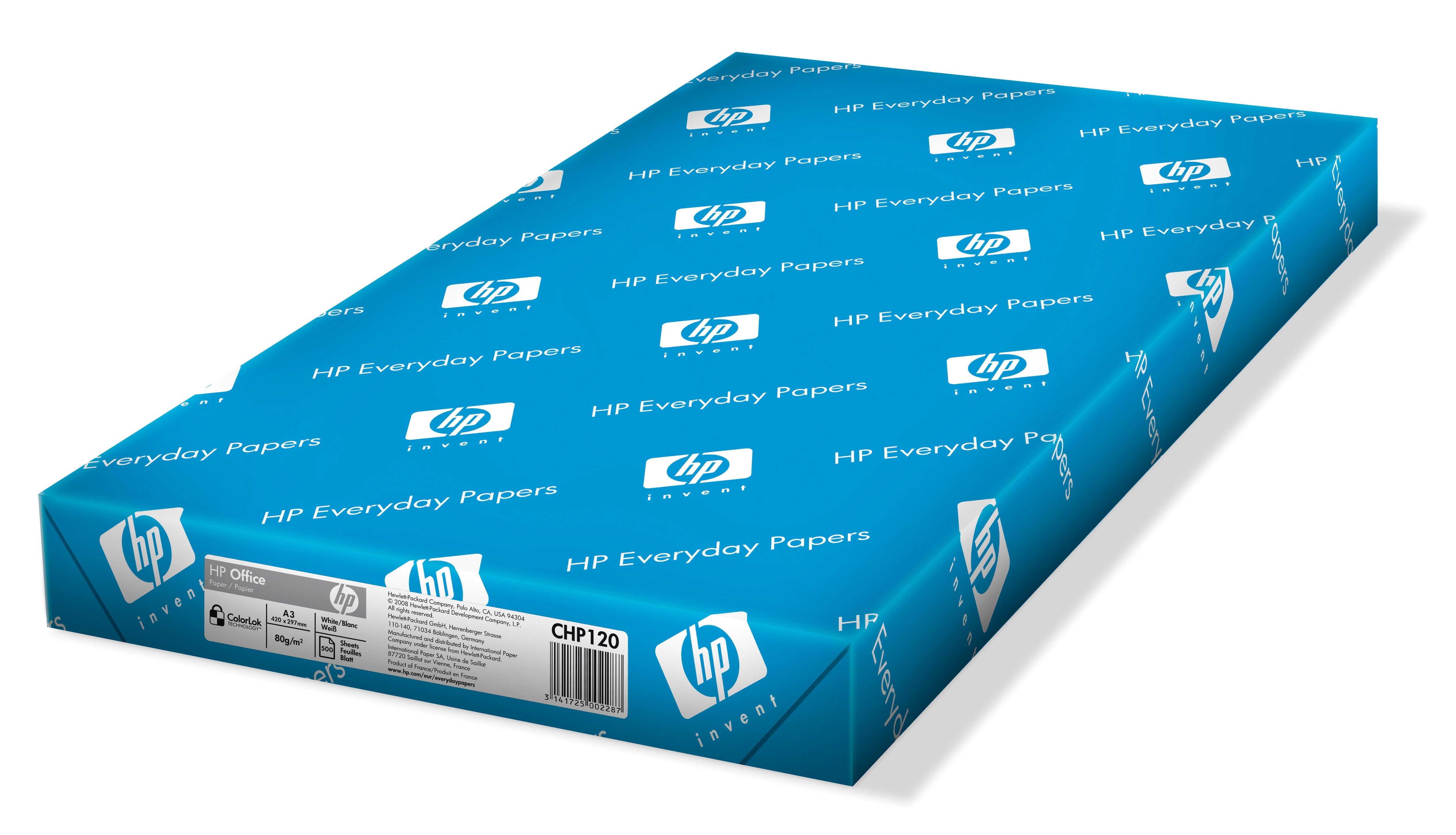 HP Büropapier Universalpapier matt weiss – A3, 80 g/m², 500 Blatt