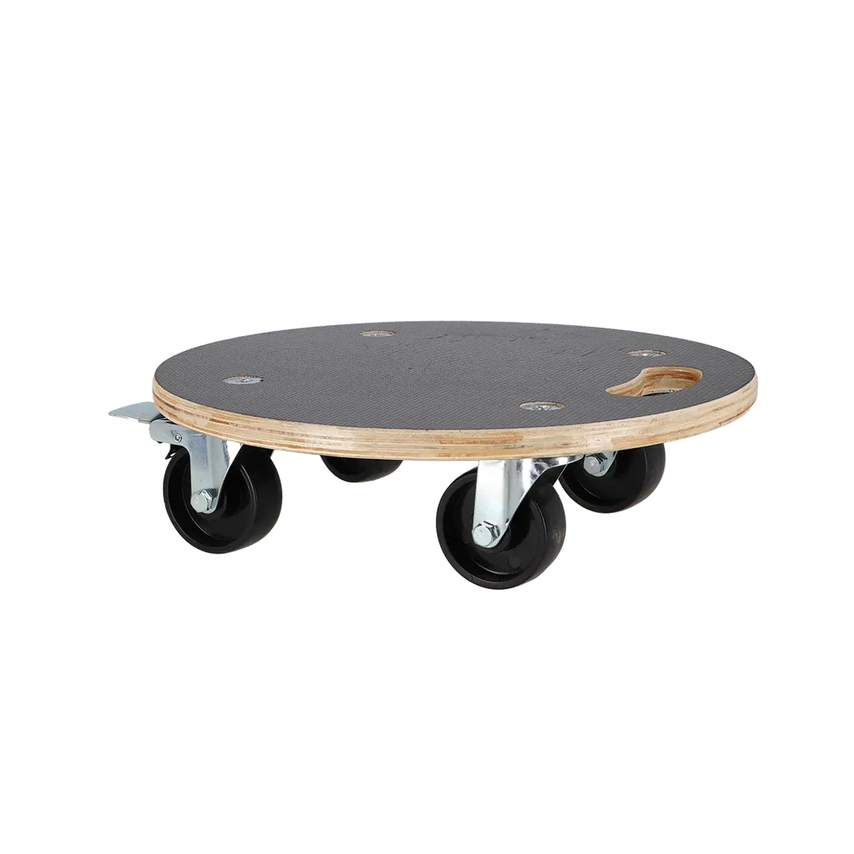 Esschert Design NG152 Pflanzenroller – Sperrholz/Stahl – Braun – Ø 380 × H 112 mm