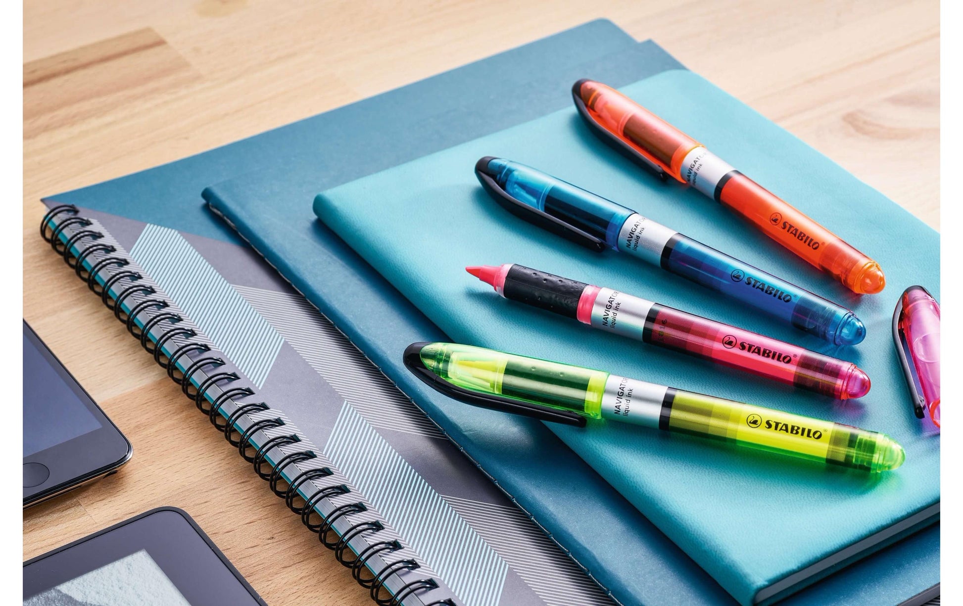 STABILO Navigator Textmarker – 10er Set, Farben: Gelb, Keilspitze 2–5 mm