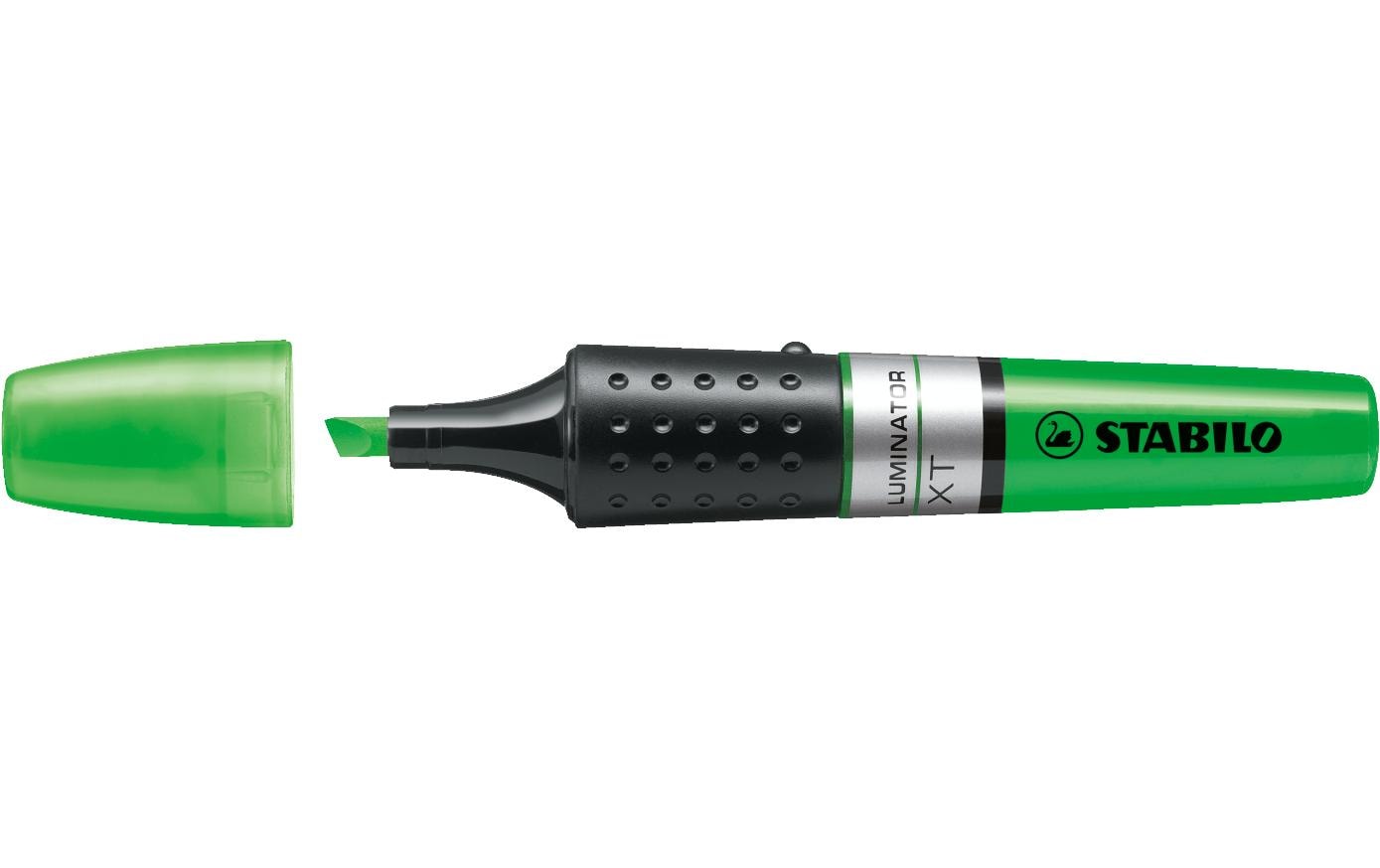STABILO Luminator Textmarker Grün, 5 Stück – Keilspitze, 2–5 mm, auf Wasserbasis