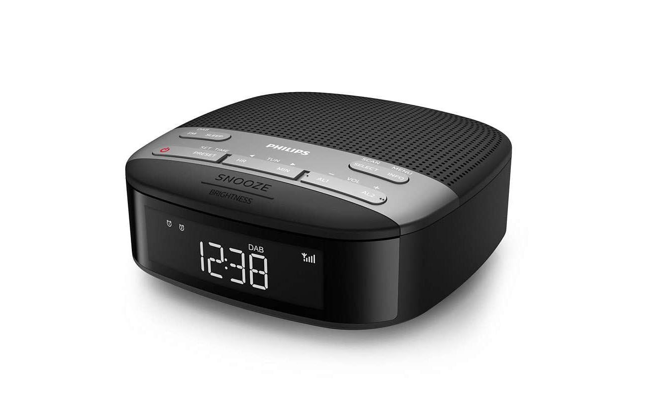 Philips TAR3505/12 – Radiowecker – DAB+, Netzbetrieb – Schwarz