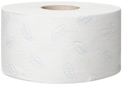 Tork Toilettenpapier Mini Jumbo – 2-lagig, Rollenlänge 170 m, 1'214 Blatt/Rolle – für Tork T2 – 12 Rollen