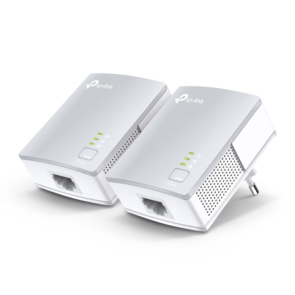 TP-Link TL-PA411 KIT – Powerline-Adapter – 500 Mbit/s, 1× RJ-45 (10/100 Mbit/s), Weiss, 2er-Set