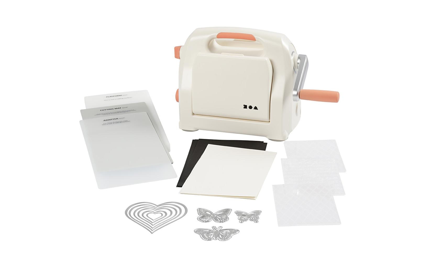 Creativ Company Stanz- und Prägemaschine A5, manuell, Starterkit