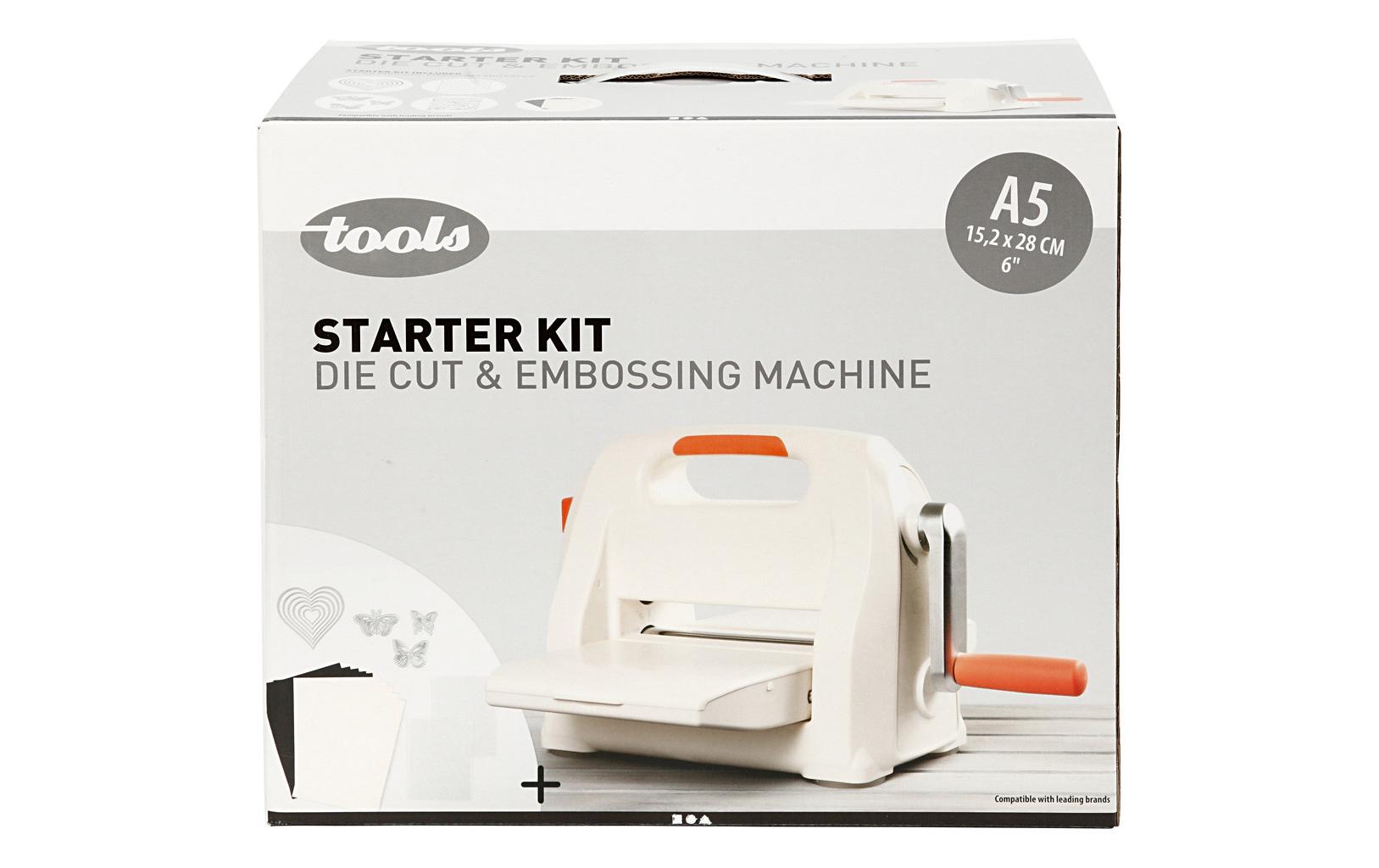 Creativ Company Stanz- und Prägemaschine A5, manuell, Starterkit