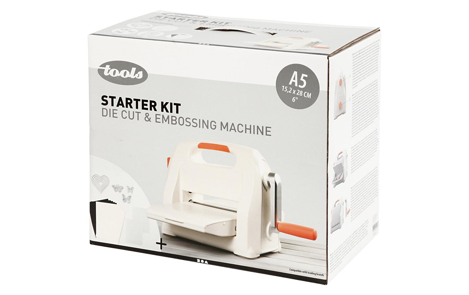Creativ Company Stanz- und Prägemaschine A5, manuell, Starterkit