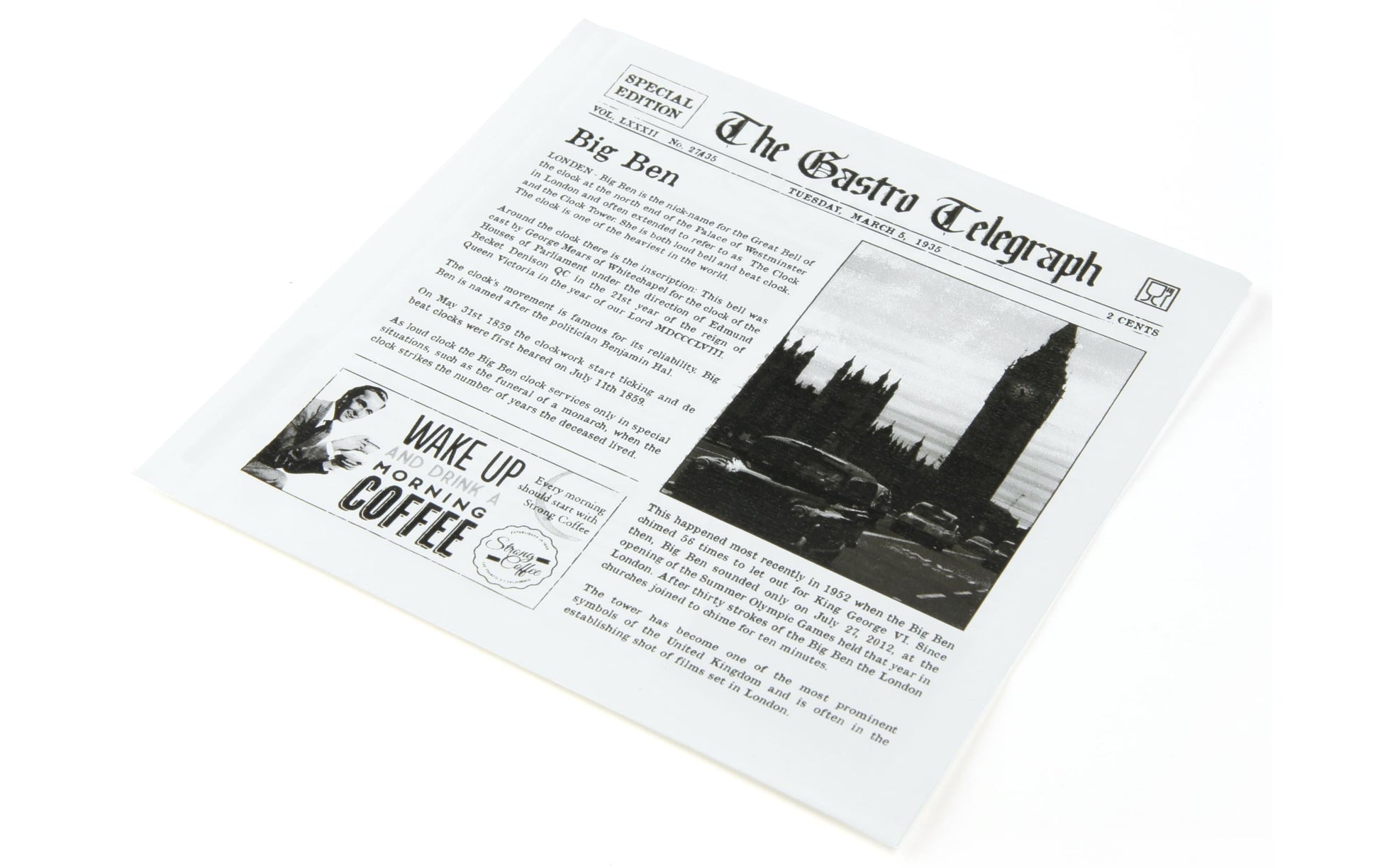 Sier Disposables Papiertüten News Paper – 170 × 170 mm, fettdicht, weiss – 300 Stk.