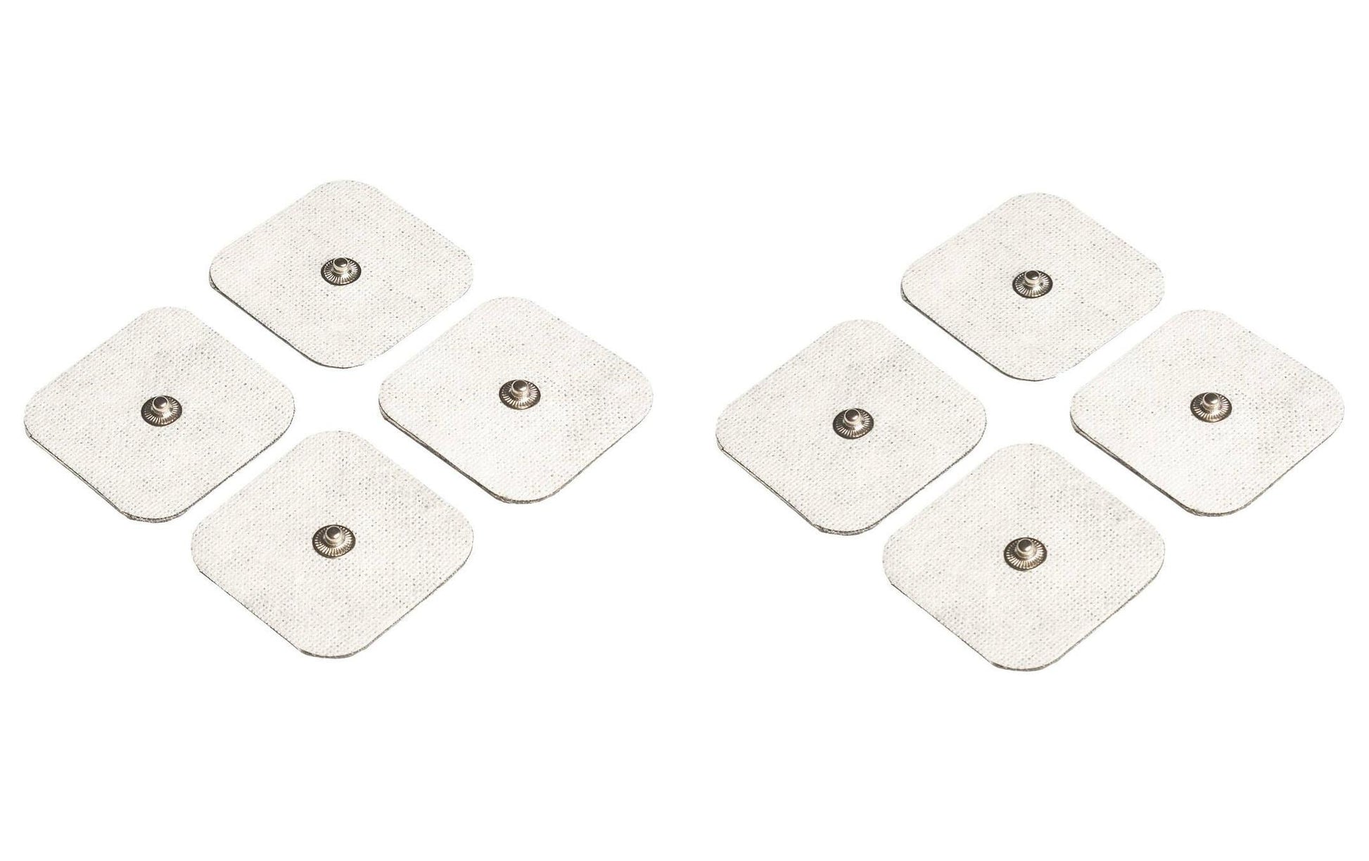 Sanitas Elektroden-Set – für SEM – selbstklebend, 8 Stk – 4,5 × 4,5 cm – weiss