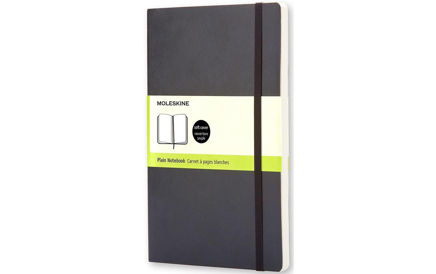 Moleskine Notizbuch Classic, A6, blanko, Fadenheftung, Softcover, 192 Seiten, 70 g/m² – schwarz