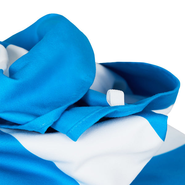 Dock & Bay Wohndecke – Polyester, Blau, Weiss – 90 × 200 cm