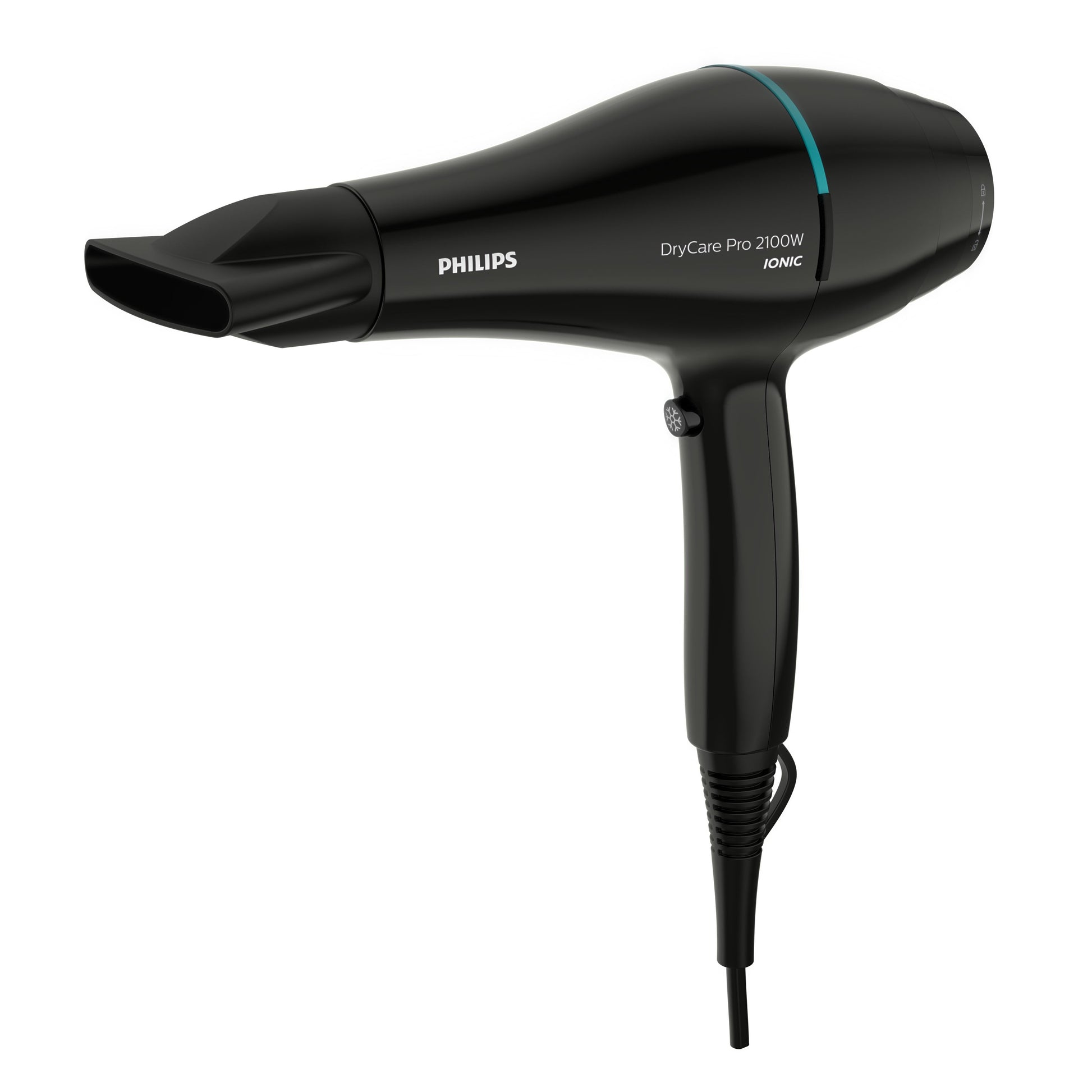 Philips Haartrockner DryCare BHD272/00 – 2100 W, AC-Motor, Ionenfunktion – 1,8 m Kabel – Schwarz