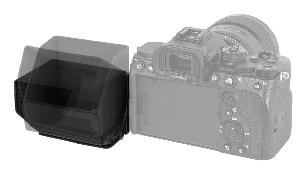 SmallRig 3206 Schattenhaube – Mikrofaser, 74 × 62 × 62 mm – für Sony Alpha 7 IV, 7C II, 7C und andere – Schwarz