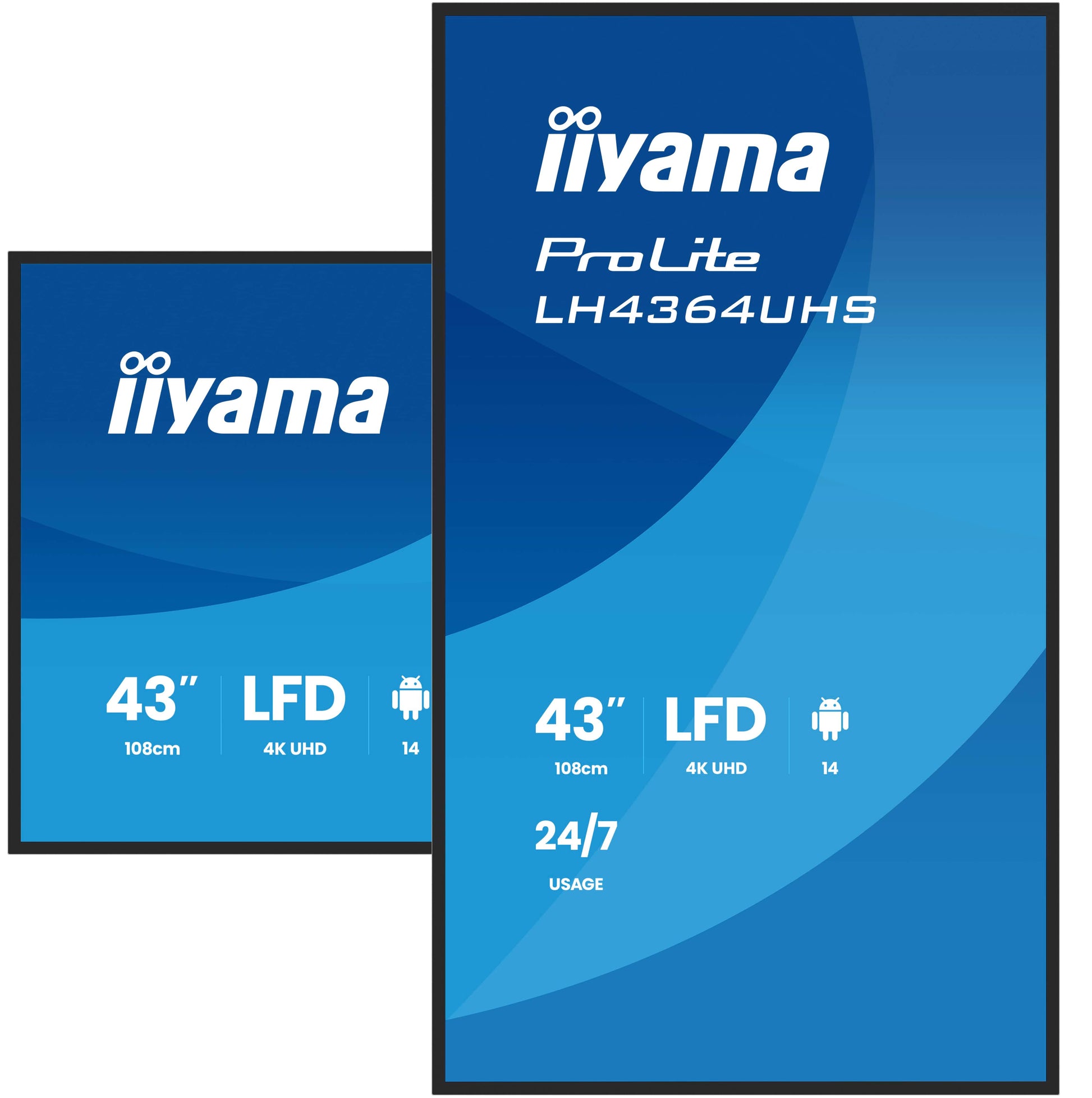 iiyama ProLite – Signage-Display, 43", Ultra HD 4K, 500 cd/m²