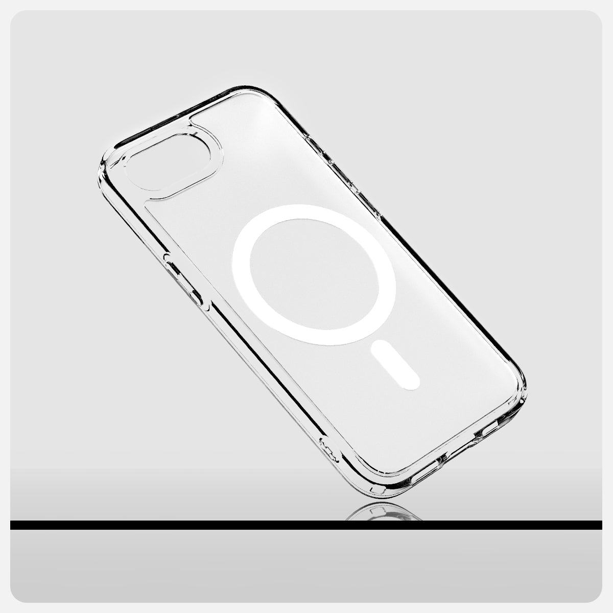 Spigen Ultra Hybrid – Backcover – für Apple iPhone 16e, MagSafe, PC+TPU, Schwarz, bis 2 m sturzsicher