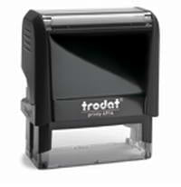 Trodat Printy 4911 – Selbstfärbender Textstempel zum Selbersetzen – Abdruck 38 × 14 mm – schwarz