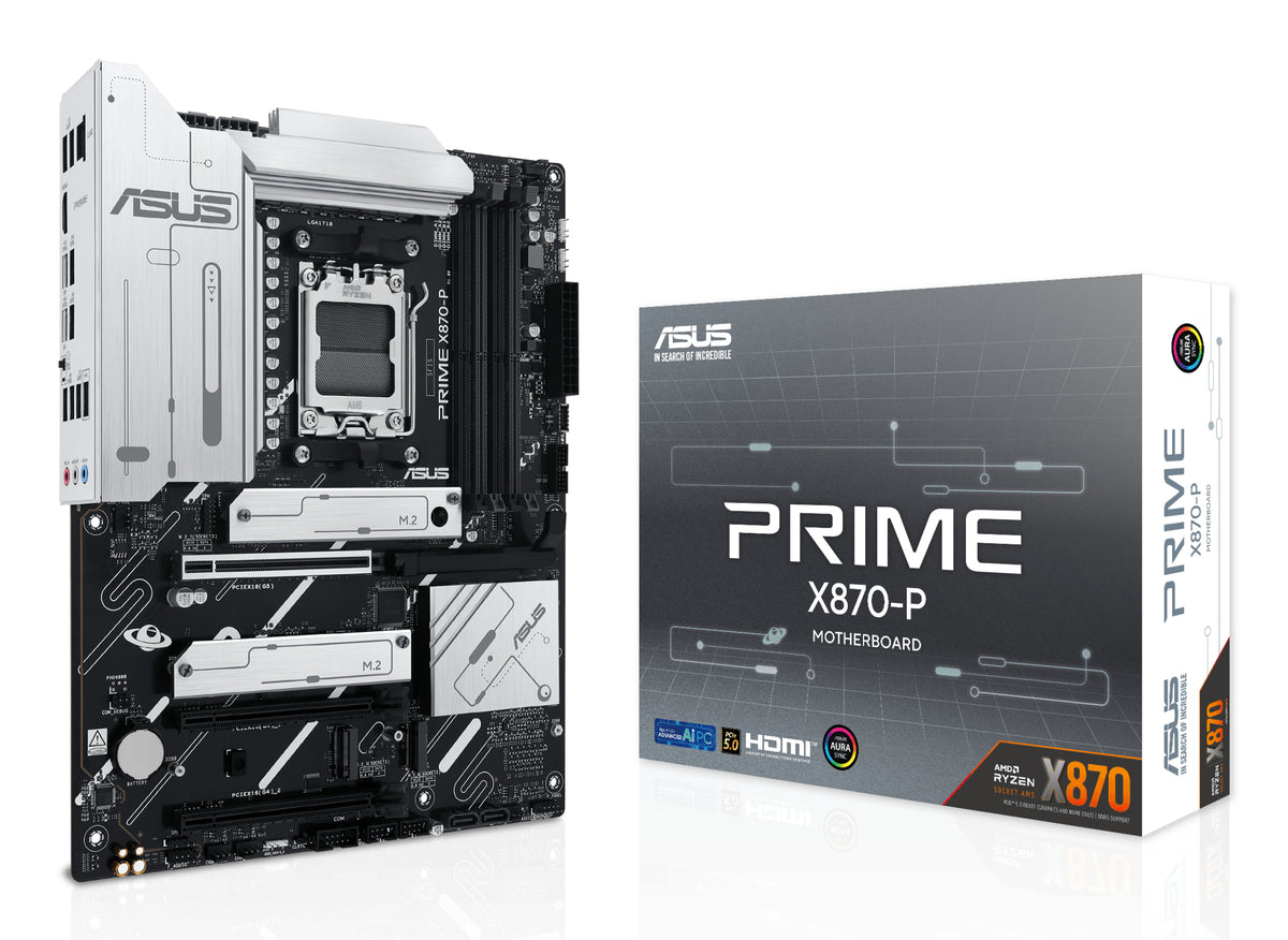 ASUS PRIME X870-P – Mainboard – Sockel AM5, AMD X870, ATX, DDR5