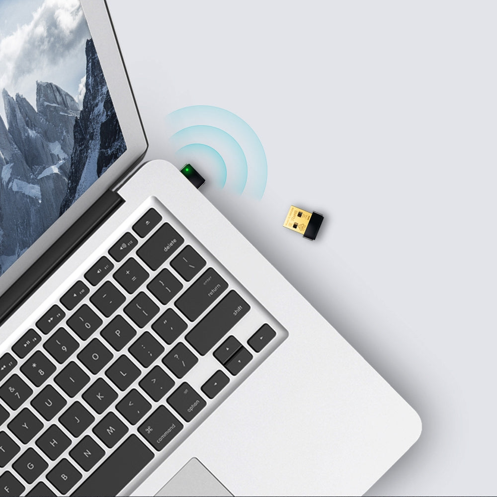 TP-Link TL-WN725N USB-WLAN-Adapter – Wi-Fi 4, 150 Mbit/s, 2,4 GHz – USB 2.0 – für Windows, macOS, Linux