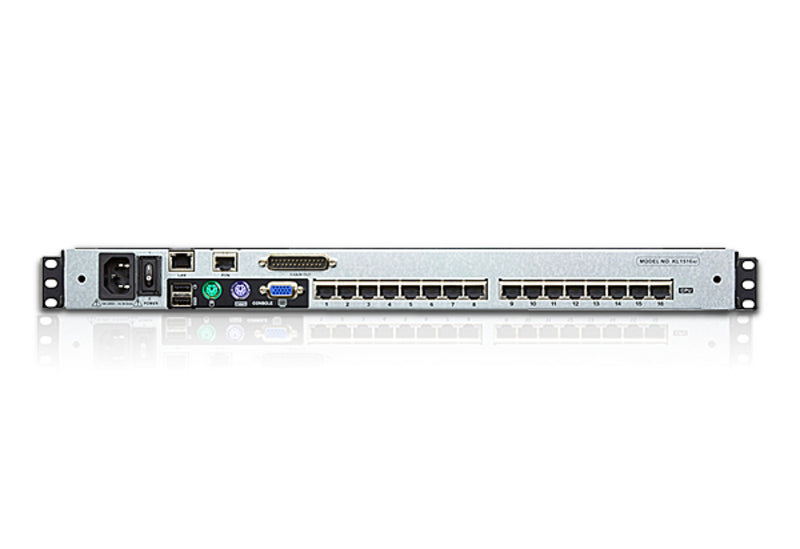 ATEN KL1516Ai – 16-Port Cat 5e/6 KVM-over-IP Switch, VGA – 1600 × 1200, Rack 1U, für PC/Mac/Sun
