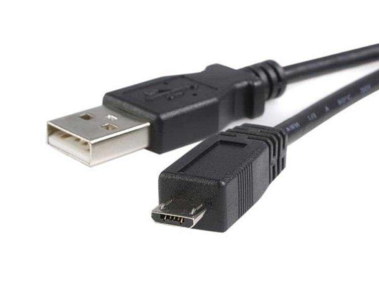 StarTech.com USB-A auf Micro-USB-B Kabel – USB 2.0 (480 Mbit/s) – 3 m – PVC-Mantel – Schwarz