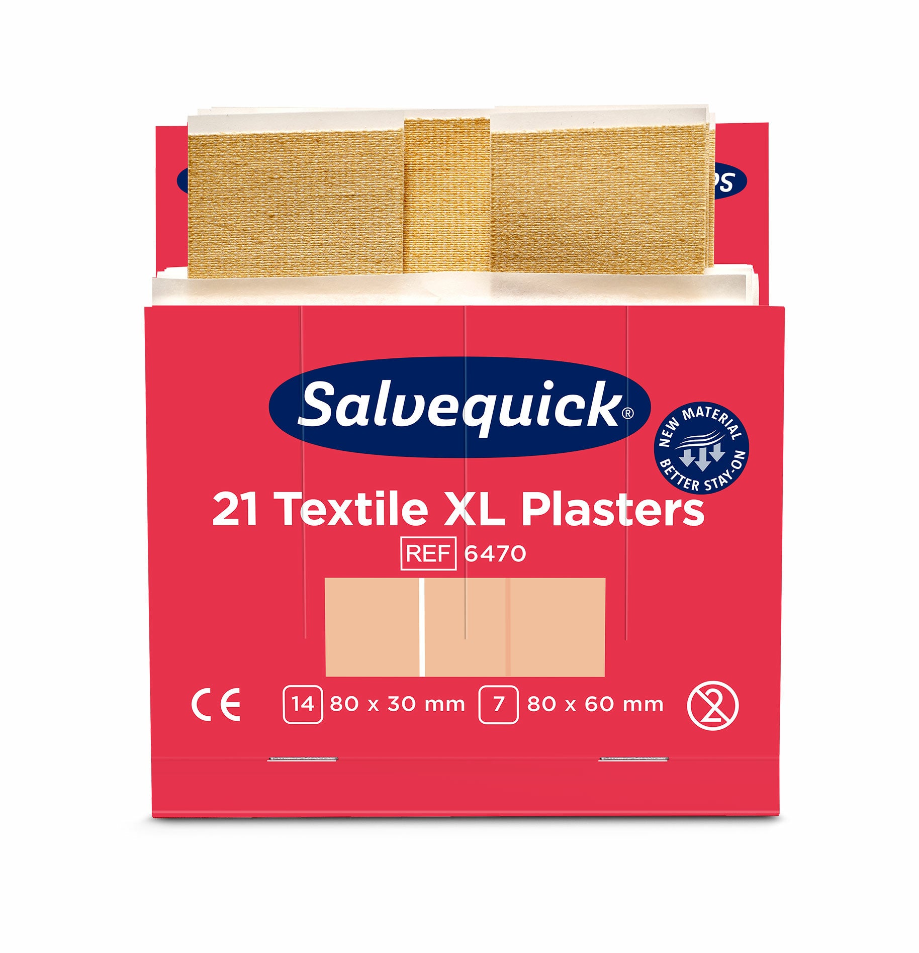 Cederroth Pflaster-Nachfüllpackung – 21 Stück, für Salvequick Spender, hautfarben