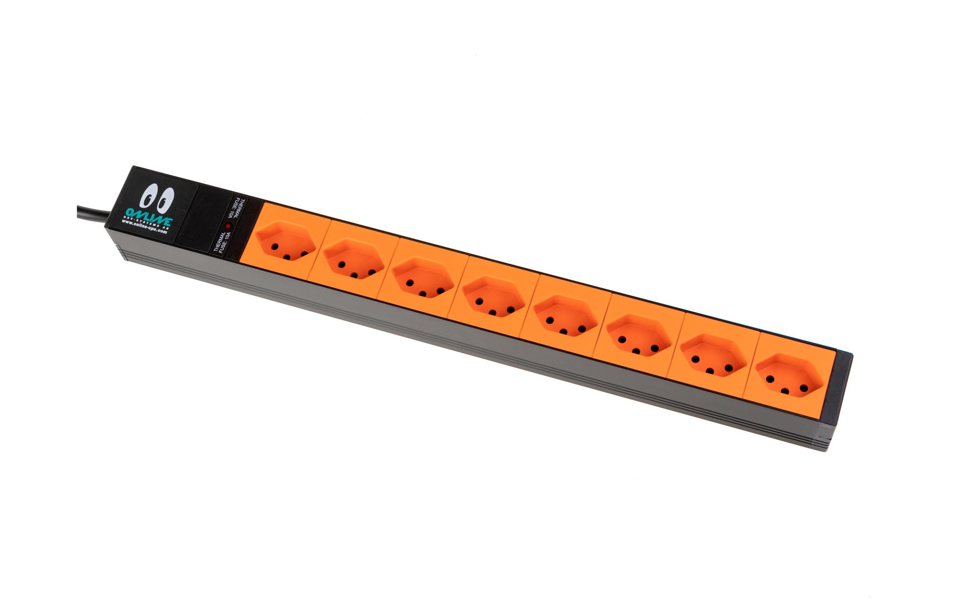 ONLINE USV-Systeme 019.224 – Rack-PDU Basic, 8× T13, 10 A, Stecker C14, 1U