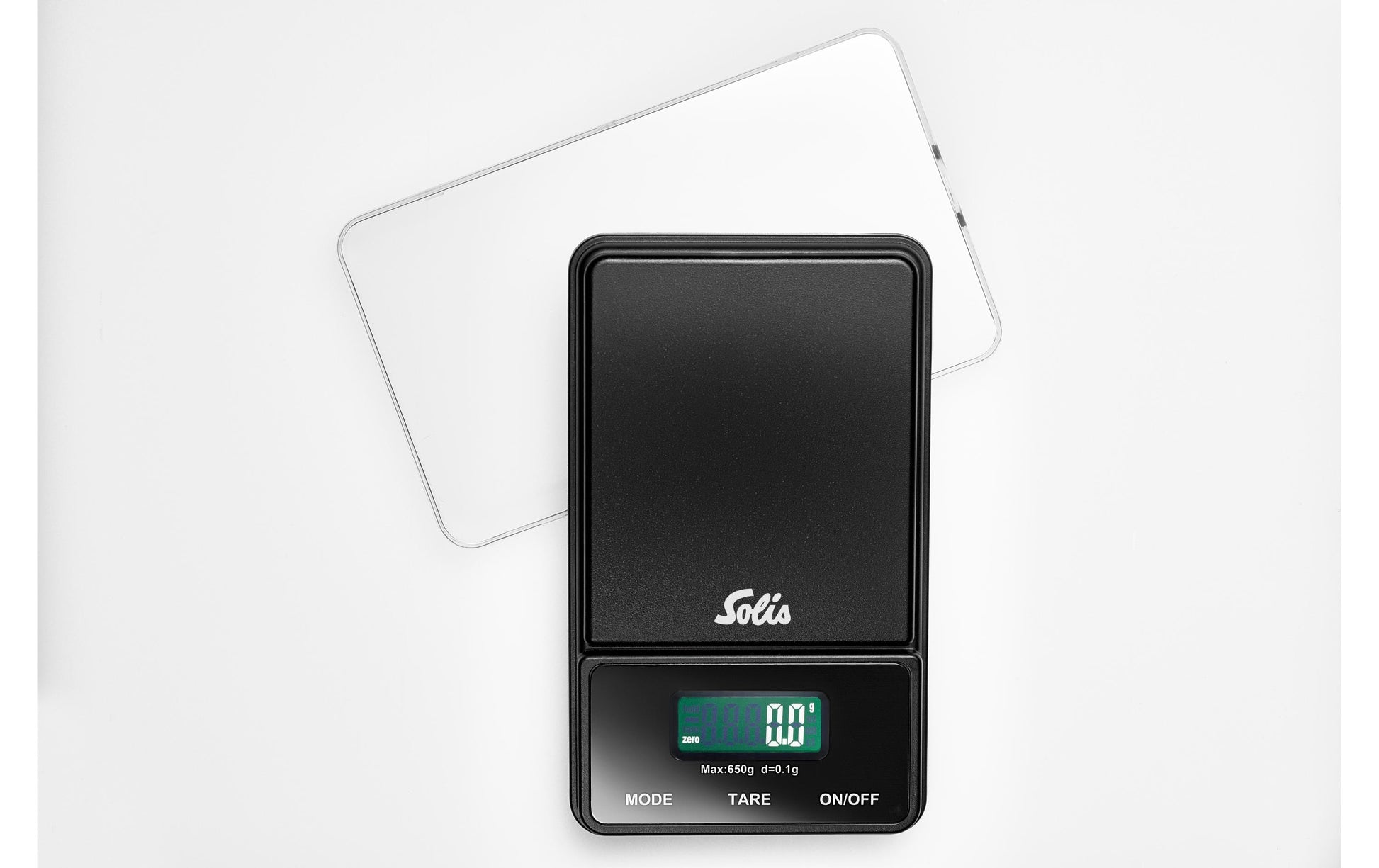 Solis Präzisionswaage – Scale 1030 – bis 650 g, 0,1 g Teilung, Kunststoff, schwarz