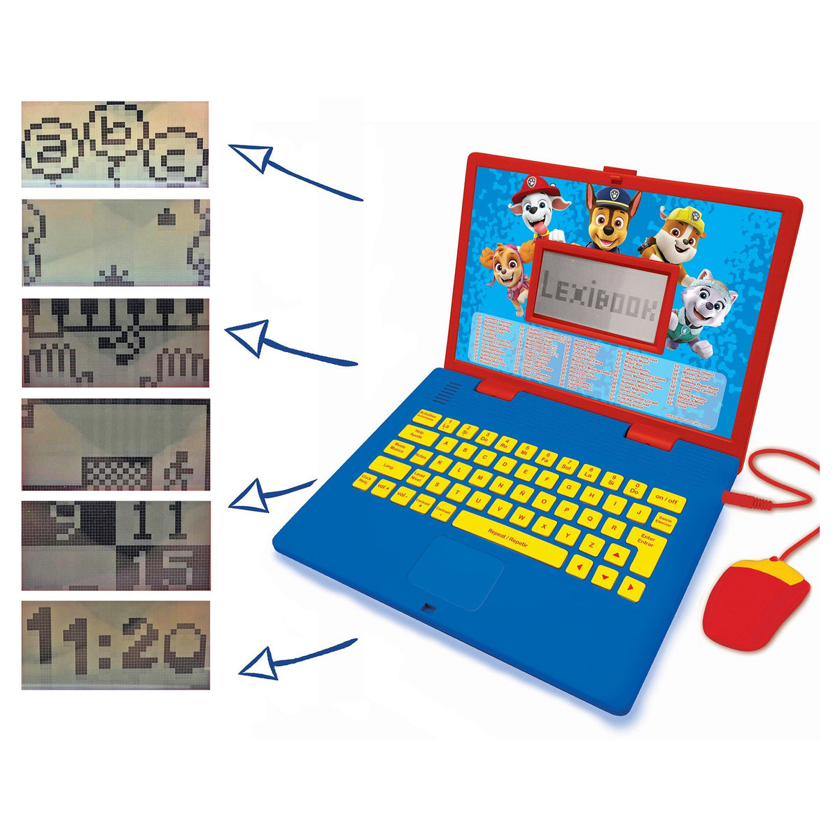 Lexibook Kinder-Laptop – Paw Patrol, pädagogisch, 1 Spieler, ab 3 Jahren, Deutsch, Englisch