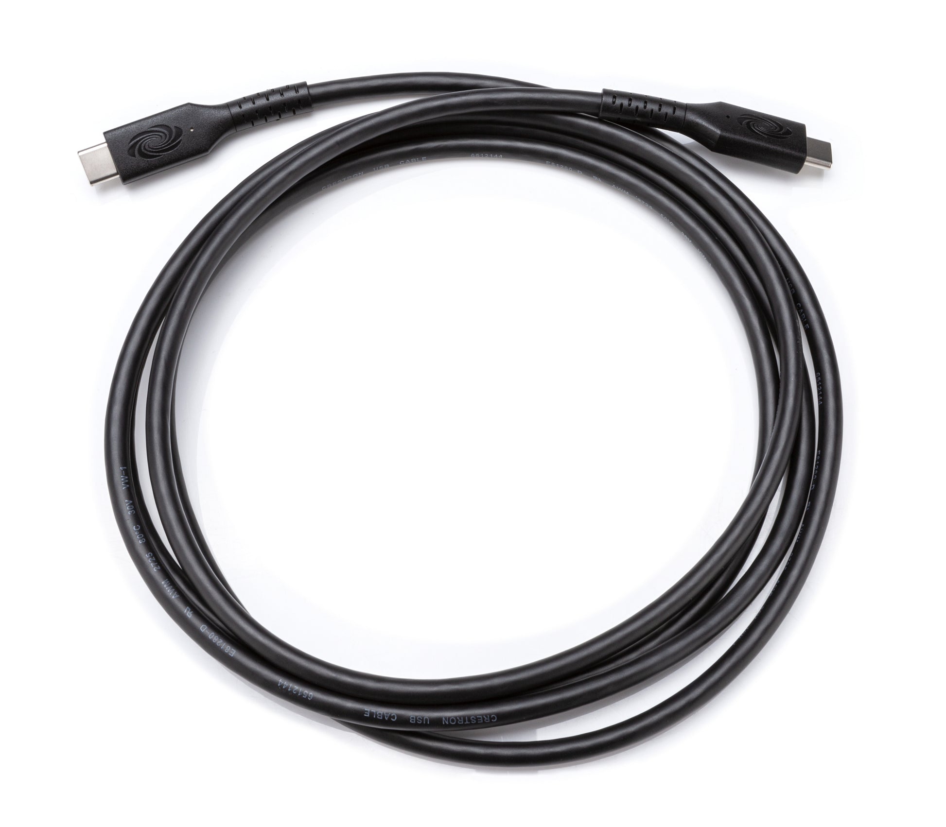 Crestron USB-C auf USB-C Kabel – USB 3.2 Gen 1 (5 Gbit/s) – 1,8 m – PD 100 W – USB-IF zertifiziert – Schwarz
