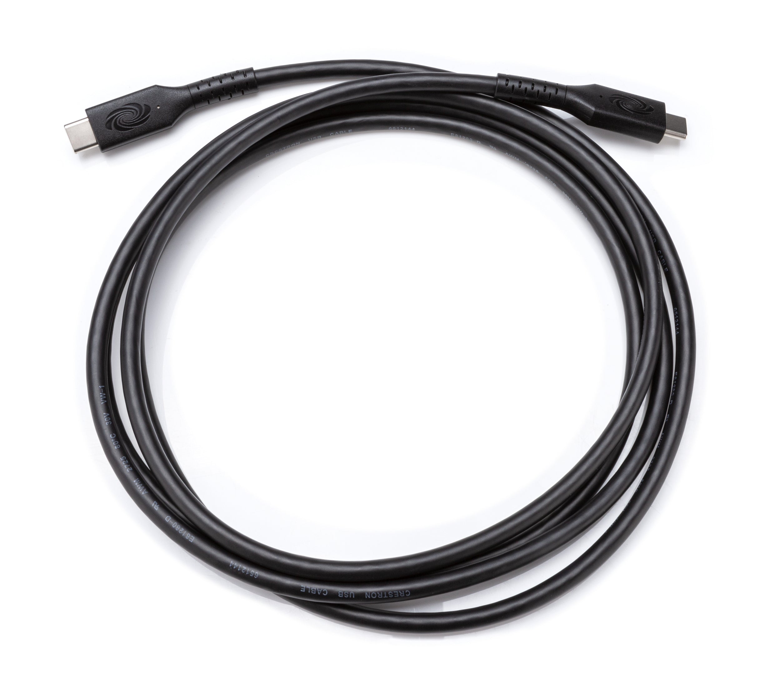 Crestron USB-C auf USB-C Kabel – USB 3.2 Gen 1 (5 Gbit/s) – 1,8 m – PD 100 W – 4K – Schwarz