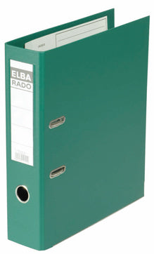 Elba Rado Plastikordner – für A4 – Rückenbreite 8 cm – Grün