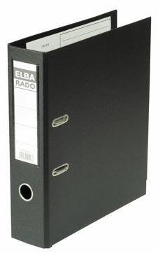 Elba Rado Plastordner – für A4 – Rückenbreite 8 cm – schwarz