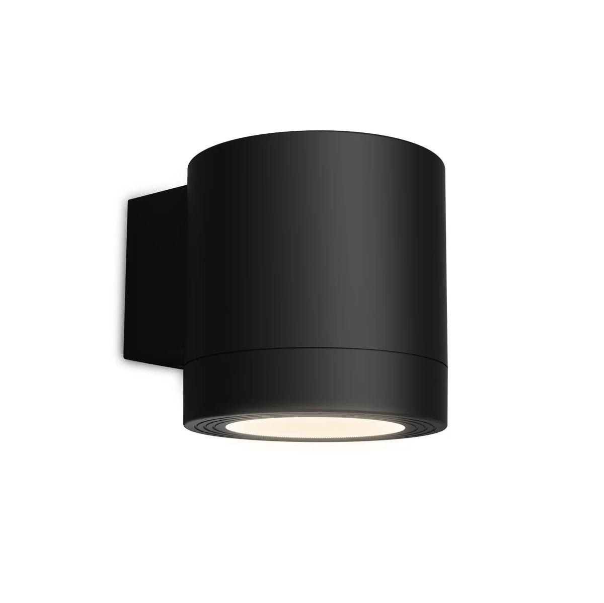 Philips by Signify Philips Aussenwandleuchte Fylx – 11,6×9 cm, 5 W, IP44, Netzbetrieb, Schwarz, Aluminium